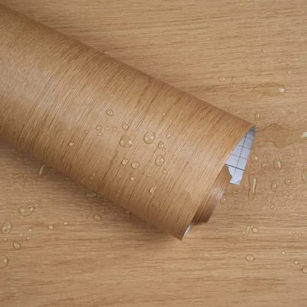 Brown Wood Grain Wallpaper Waterproof Old Furniture 20x20 CM